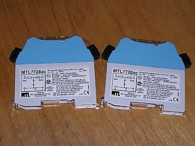 Lot of 2x MTL7728ac MTL Instruments Shunt-diode Safety Barrier used excellent