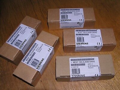 NEW - Lot 5x Siemens 6ES7193-4JA00-0AA0 E:02 Simatic ET200S Termination sealed