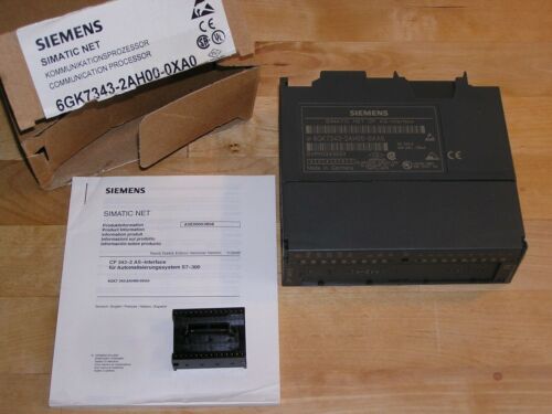 NEW - Siemens 6GK7343-2AH00-0XA0 E:02 Simatic S7-300 ASi CP343-2 open orig. box
