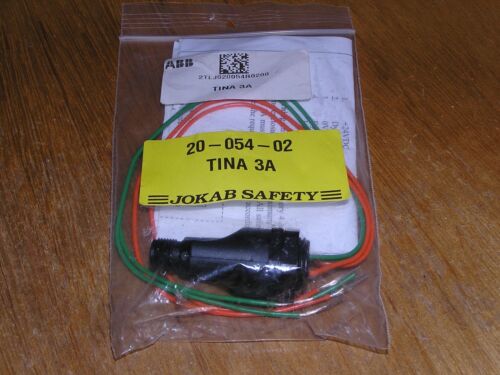 NEW - Jokab Safety 20-054-02 2005402 Tina 3A Adapter 2 contacts M12 original bag