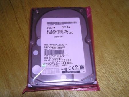 Fujitsu S26361-H737-V100 MAS3367NC HDD 36GB U320 15K SCSI used