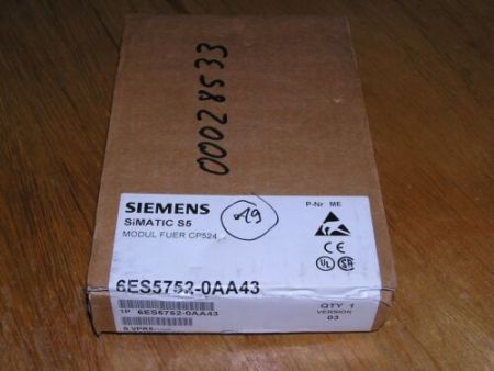 New - Siemens 6ES5752-0AA43 E:03 Simatic S5 RS422 RS485 CP524 Interface sealed