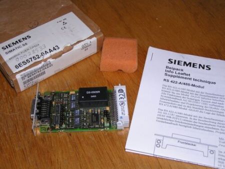 New - Siemens 6ES5752-0AA43 E:03 Simatic S5 RS422 RS485 CP524 Interface open box