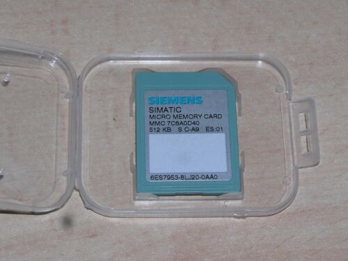 Siemens 6ES7953-8LJ20-0AA0 E:01 S7-300/C7/ET200 MMC 512kB as new condition