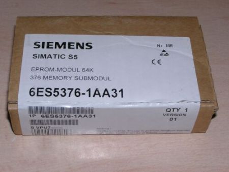 NEW - Siemens 6ES5376-1AA31 E:01 Simatic S5 376 Memory CMOS-EPROM 64 KB sealed