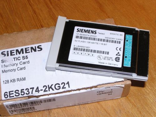 NEW - Siemens 6ES5374-2KG21 E:04 Simatic S5 Memory Flash 128kB CPU928 open box