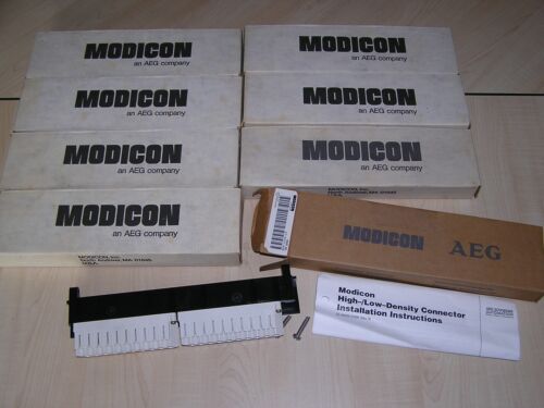 NEW old stock - Lot of 8 MODICON AEG AS-8534-000 Low Density Conn original box