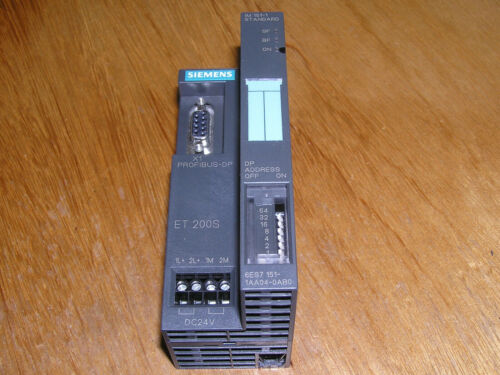 Siemens 6ES7151-1AA04-0AB0 E:06 Simatic ET200S IM151-1 STANDARD used, excellent