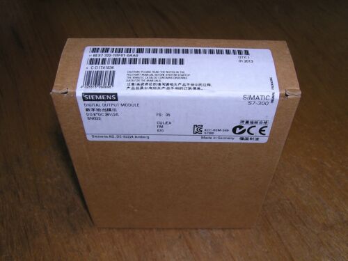 NEW - Siemens 6ES7322-1BF01-0AA0 E:05 Simatic S7-300 SM322 DO8 factory sealed