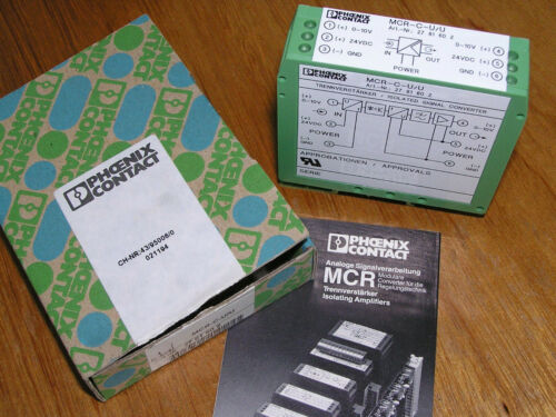 NEW old stock Phoenix Contact MCR-C-U/U 27 81 60 2 / 2781602 Signal conditioner