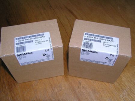 NEW - Lot of 2x Siemens 6ES7195-7HB00-0XA0 E:05 ET200M Bus Module factory sealed