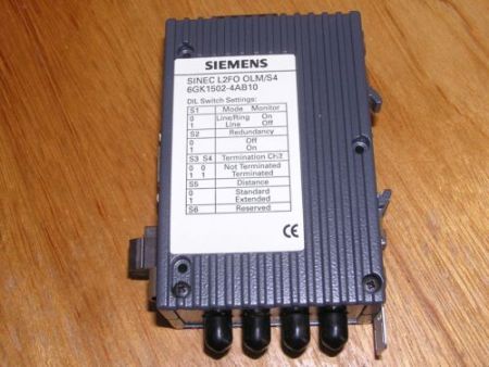Siemens 6GK1502-4AB10 Simatic NET L2FO OLM/S4 used, good condition