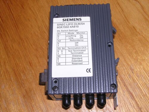 Siemens 6GK1502-4AB10 Simatic NET L2FO OLM/S4 used, good condition