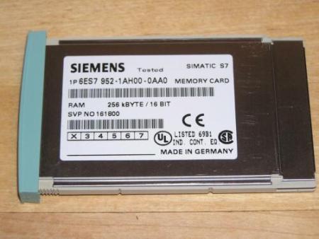 Siemens 6ES7952-1AH00-0AA0 E:02 Simatic S7-400 RAM 256kB used good condition