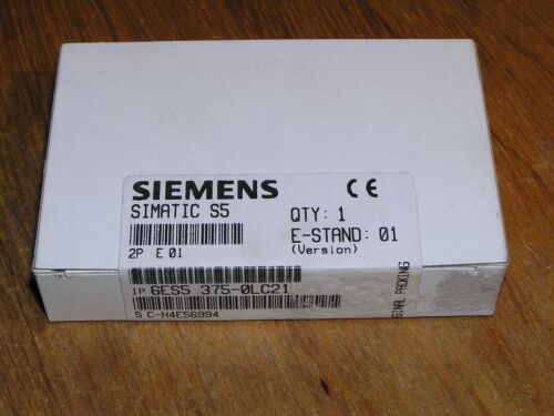 NEW - Siemens 6ES5375-0LC21 E:01 Simatic S5 375 Memory EEPROM 4 KBYTES sealed