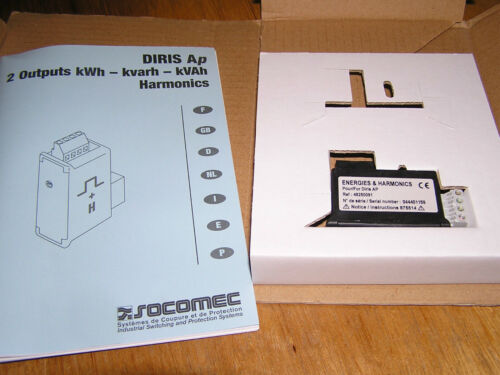 NEW - SOCOMEC 48250091 Pulse outputs option + harmonics for DIRIS A40 / A41