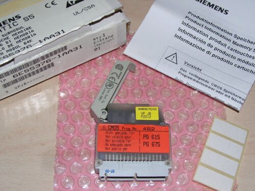 NEW - Siemens 6ES5376-1AA31 E:01 Simatic S5 376 Memory CMOS-EPROM 64 KB open box