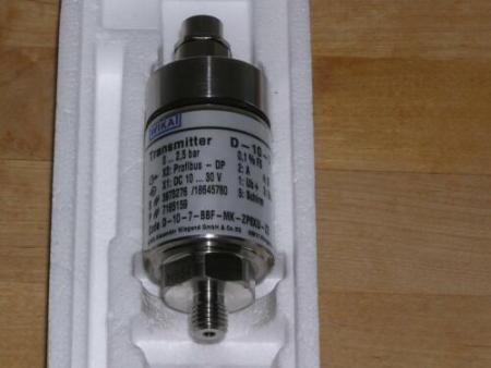 WIKA D-10-7 Pressure Transmitter 0..2,5 bar + Profibus part no. 7165159 open box