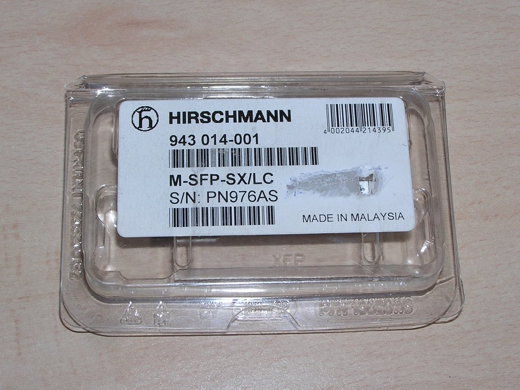 NEW - Hirschmann M-SFP-SX/LC 943014001 943 014-001 SFP Fiberoptic Gigabit MM