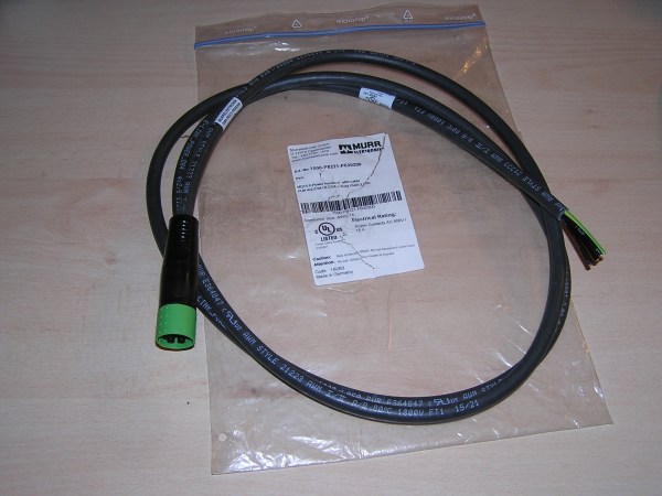 NEW - MURR 7000-P8221-P030200 MQ15-X-Power female 0° with cable 2m
